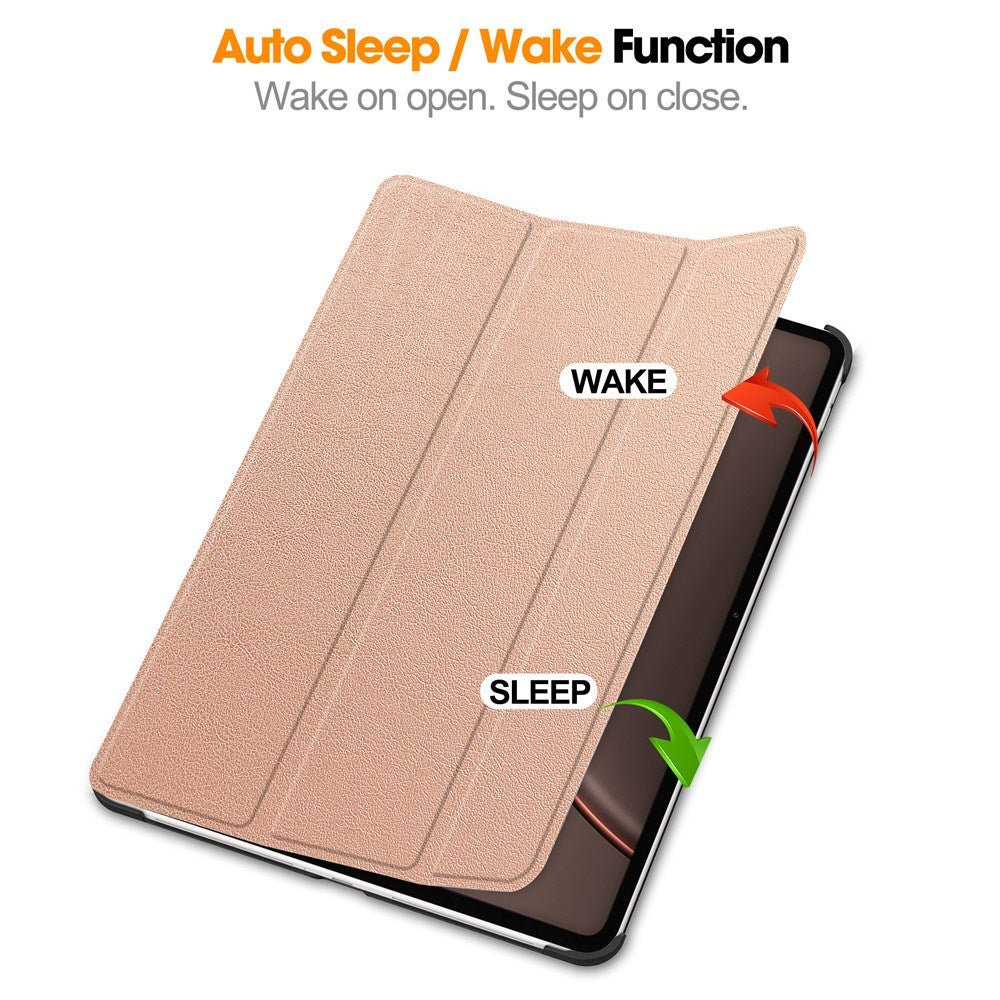 EIDERWOOD OnePlus Pad 4 Kunstlæder Flip Cover - Rose Gold
