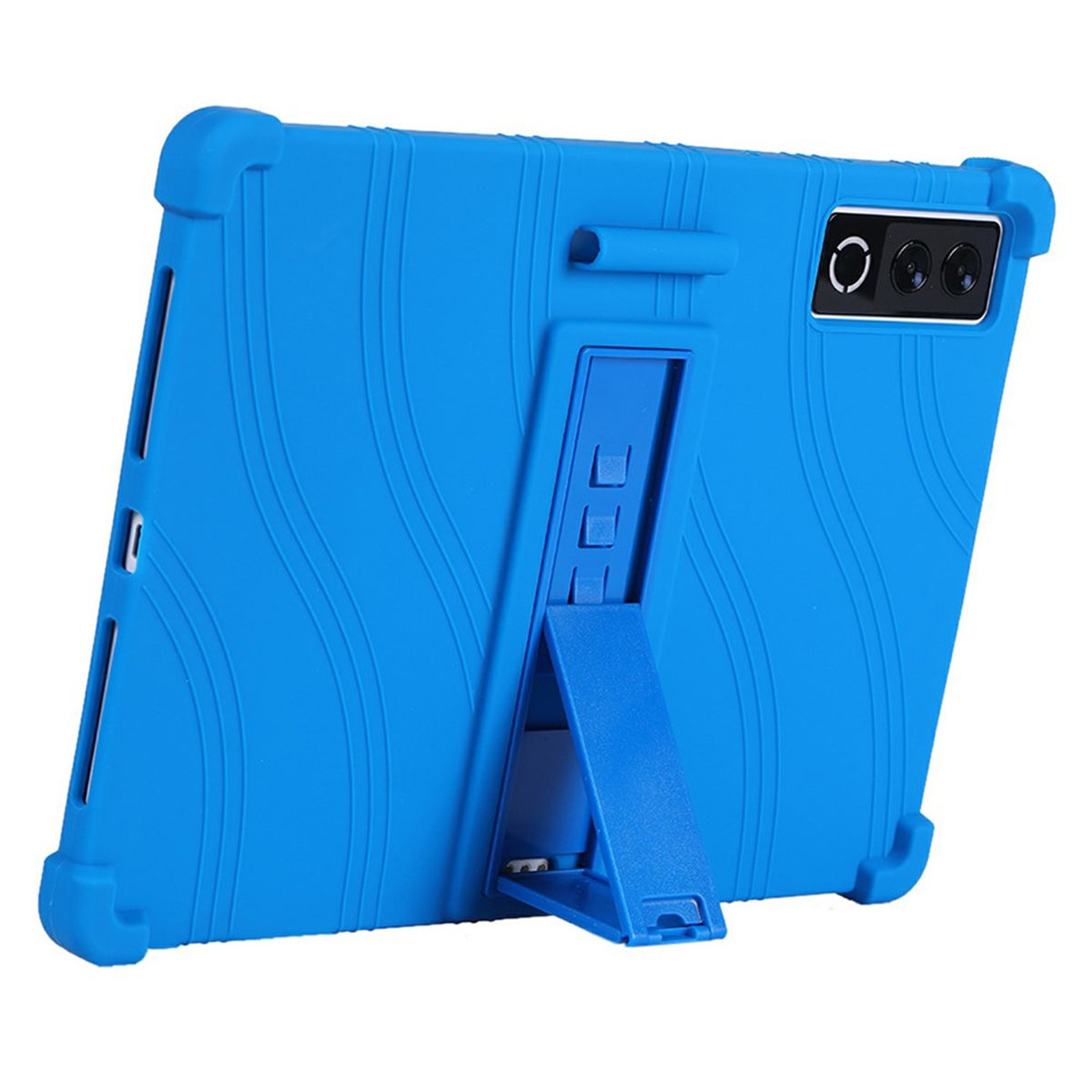 Lenovo Yoga Tab Plus Gen 2 13" EIDERWOOD Håndværker Silikone Cover m. Justerbar Kickstand & Stødabsorberende Hjørner - Blå