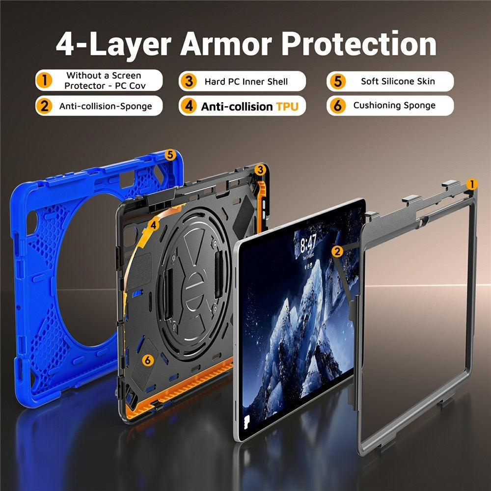 Samsung Galaxy Tab S12+ (Plus) EIDERWOOD Hybrid Cover m. Kickstand - Blå
