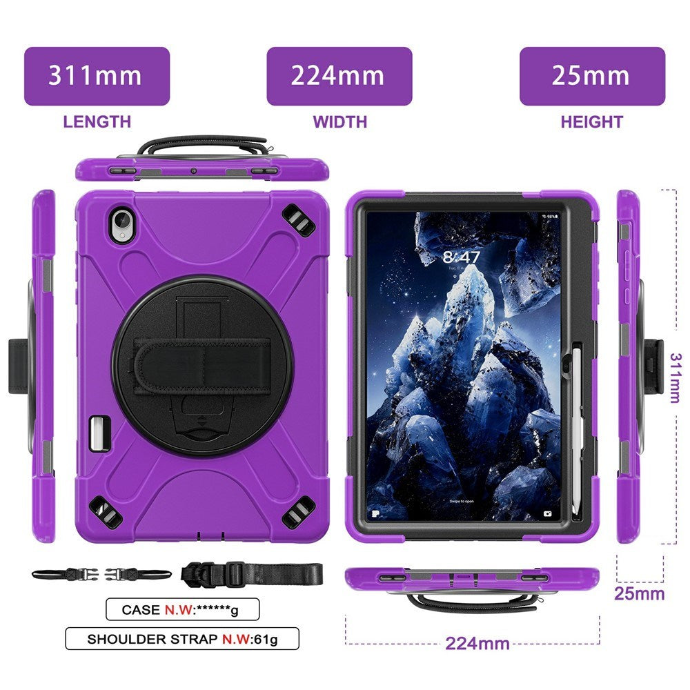 Samsung Galaxy Tab S12+ (Plus) EIDERWOOD Hybrid Cover m. Kickstand - Lilla