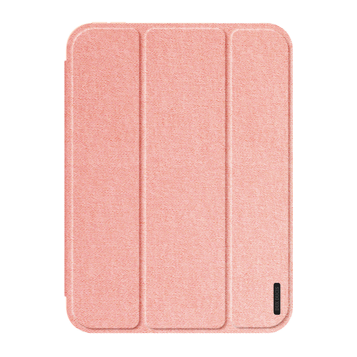 iPad Mini (2026) 8. Gen. DUX DUCIS DOMO Tri-Fold Kunstlæder Flip Cover m. Ståfunktion - Lyserød