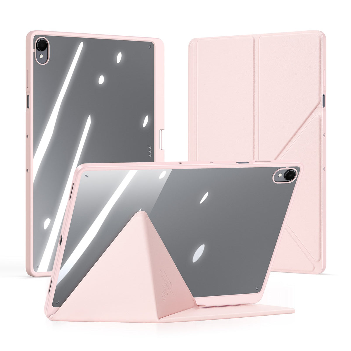 Samsung Galaxy Tab S12+ (Plus) DUX DUCIS Origami Hybrid Kunstlæder Cover - Lyserød