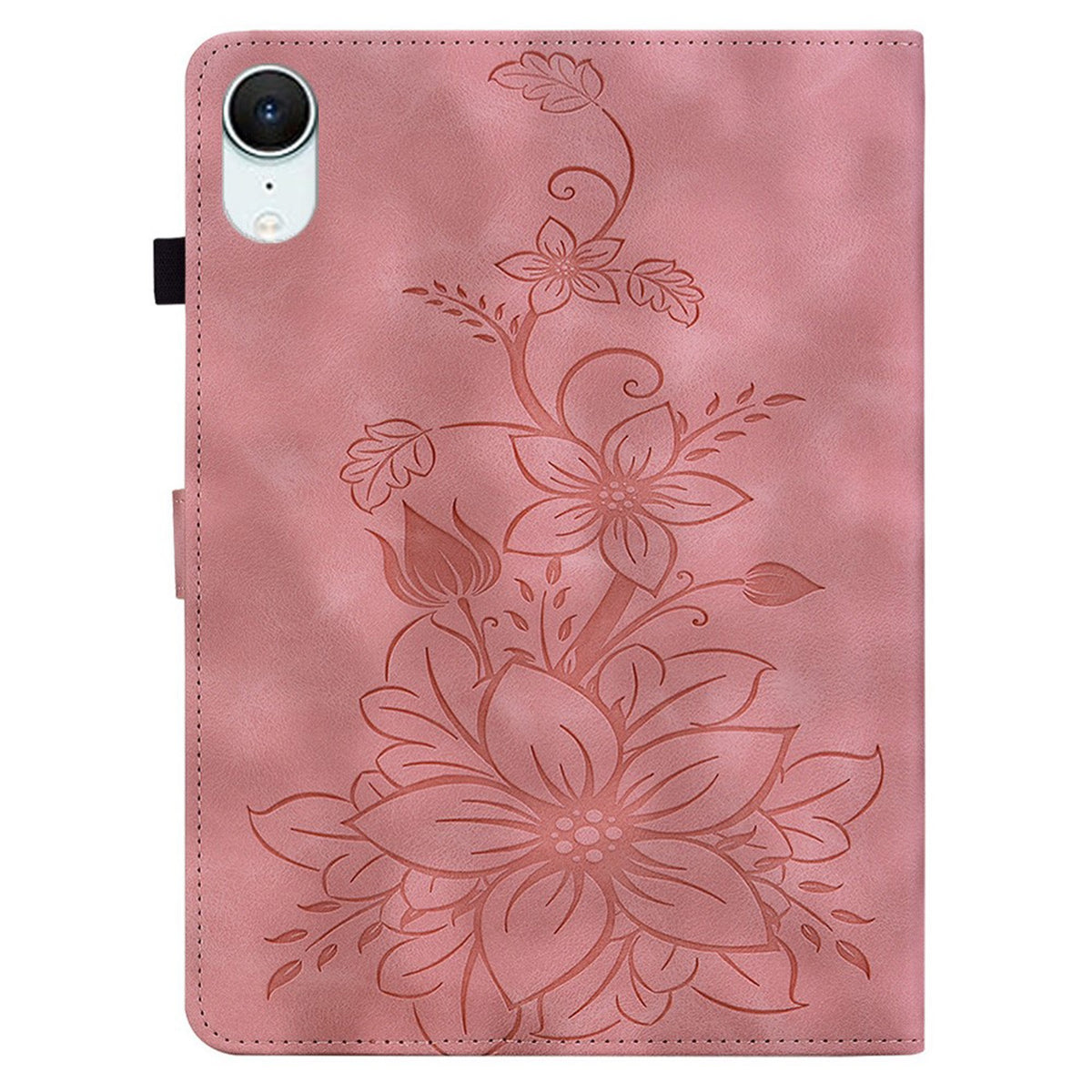 iPad Mini (2026) 8. Gen. EIDERWOOD Kunstlæder Flip Cover - Blomster Tekstureret - Lyserød