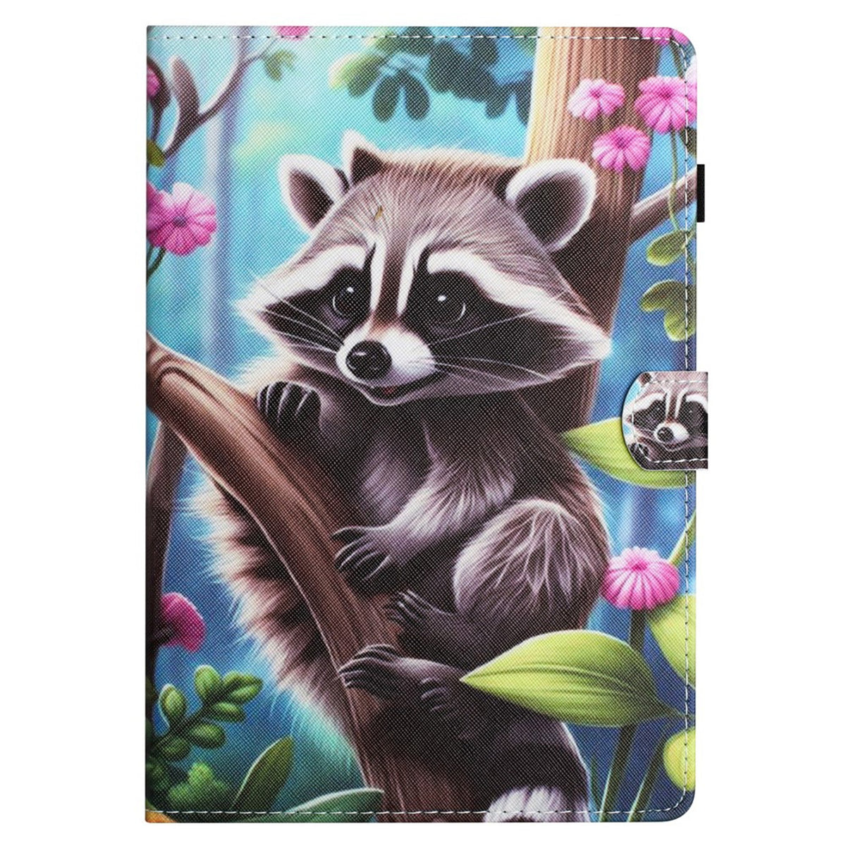 iPad Mini (2026) 8. Gen. EIDERWOOD Kunstlæder Flip Cover - Kortholder - Vaskebjørn