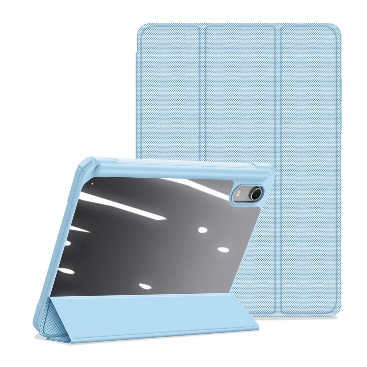 iPad Mini (2026) 8. Gen. DUX DUCIS TOBY Tri-Fold Flip Cover m. Ståfunktion - Blå
