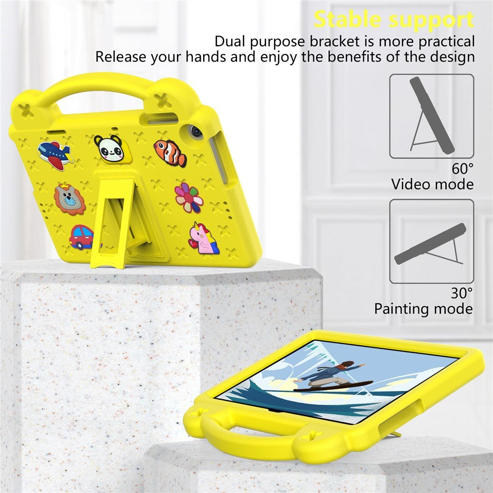 Lenovo Tab M10 (3. Gen) 10.1" (TB-328F/TB-328X) Børne Cover m. Stander & Håndholder - Gul