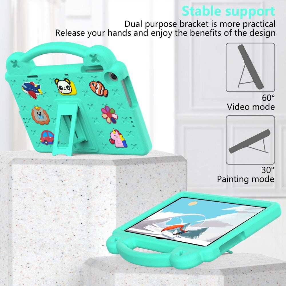Lenovo Tab M10 (3. Gen) 10.1" (TB-328F/TB-328X) Børne Cover m. Stander & Håndholder - Grøn