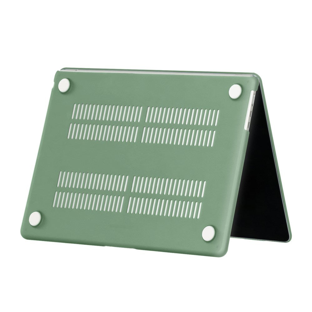MacBook Air 13" M2/M3/M4 (2022-2025) Mat Plastik Bærbar Cover - Lysegrøn