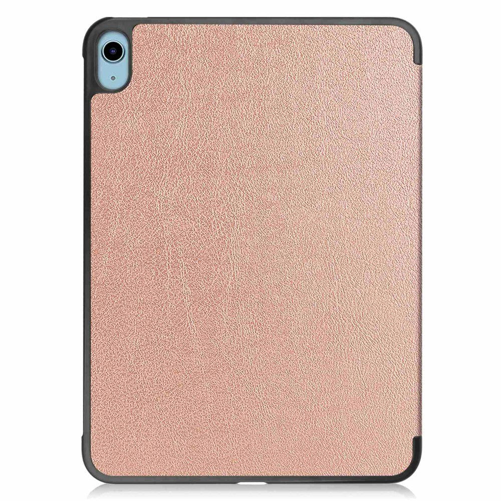 Apple iPad 11" (2025) / iPad 10.9" (2024/2022) Læder Flip Cover m. Stand - Rose Gold