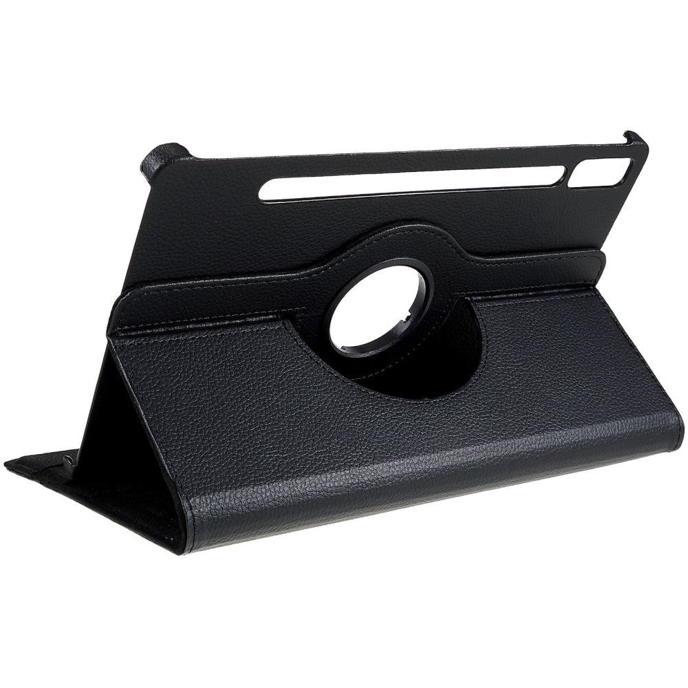 Lenovo Tab P11 Pro Gen. 2 Classic Leather Flip Cover m. 360⁰ Stående funksjon - Svart