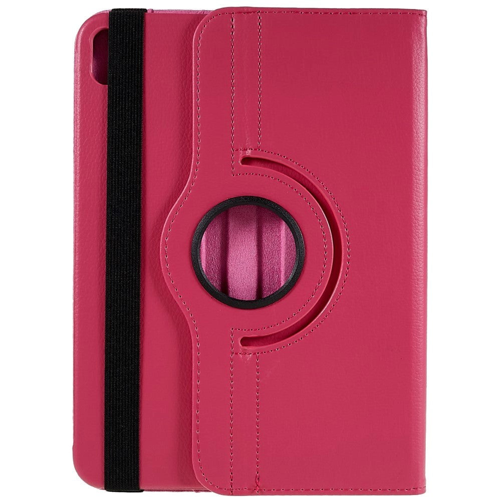 EIDERWOOD iPad 11" (2025) / iPad 10.9" (2024/2022) Klassisk Læder Flip Cover m. 360⁰ Ståfunktion - Rose