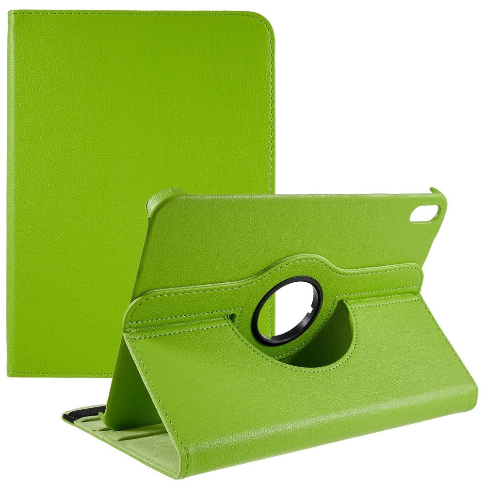 EIDERWOOD iPad 11" (2025) / iPad 10,9" (2024/2022) Classic Leather Flip Cover m. 360⁰ Stående funksjon - Grønn