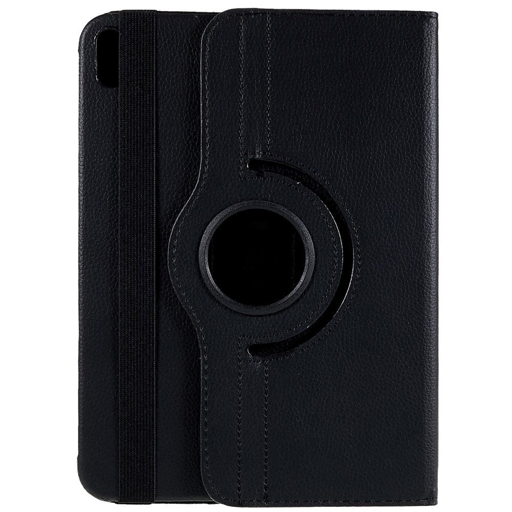EIDERWOOD iPad 11" (2025) / iPad 10,9" (2024/2022) Classic Leather Flip Cover m. 360⁰ Stativfunksjon - Svart