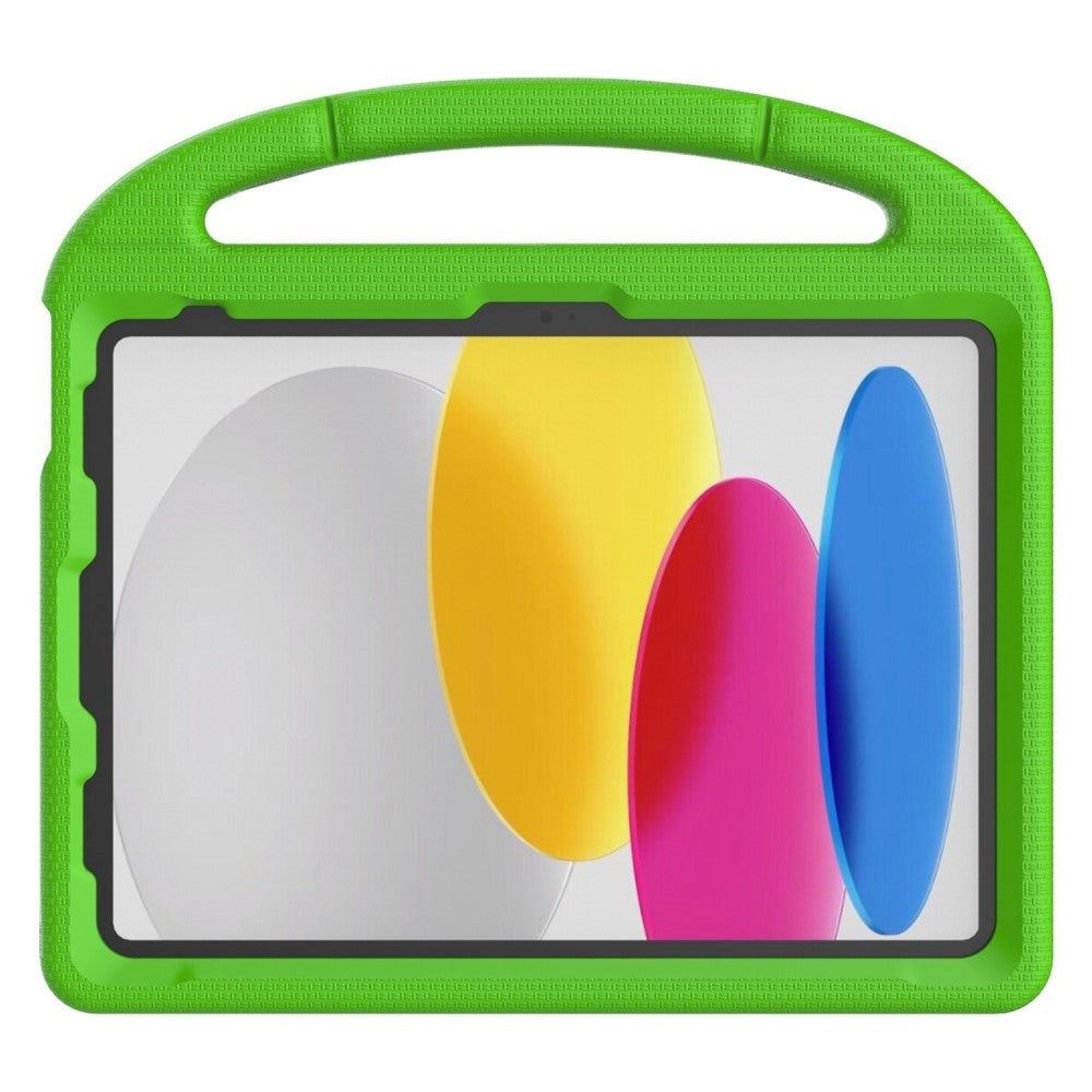 iPad 11" (2025) / iPad 10.9" (2024/2022) EVA Skum Børne Cover m. Kickstand - Grøn