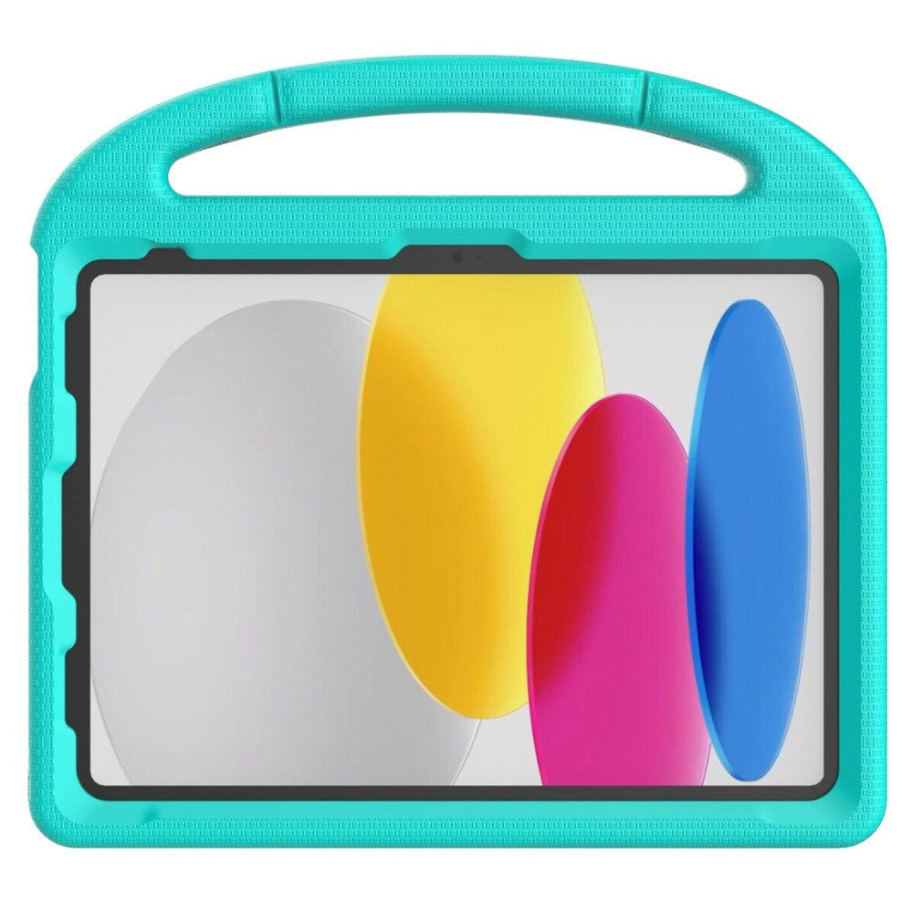 iPad 11" (2025) / iPad 10,9" (2024/2022) EVA Foam Kids Cover m. Stativ - Mintgrønn
