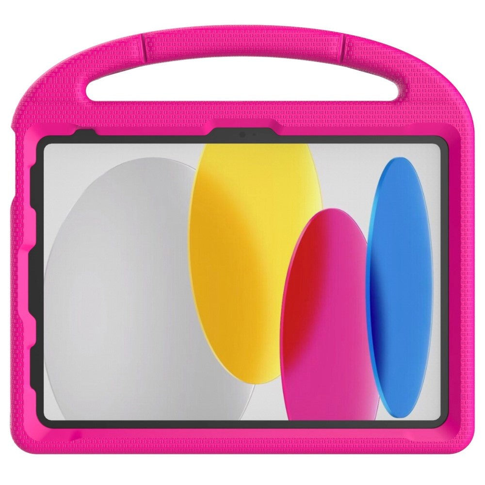 iPad 11" (2025) / iPad 10,9" (2024/2022) EVA Foam Kids Cover m. Stativ - Rosa