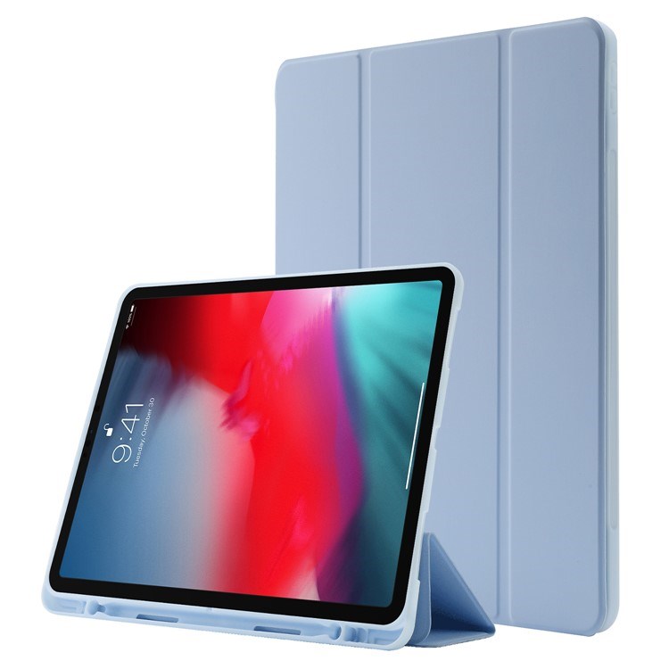 EIDERWOOD iPad Pro 11" (2022 / 2021 / 2020 / 2018) Tri-Fold Kunstlæder Flip Cover - Lyseblå