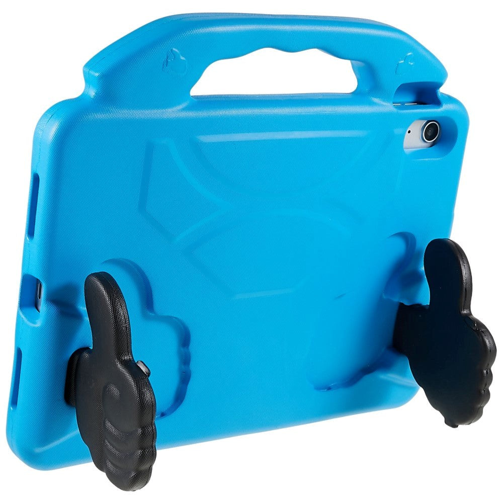 iPad 11" (2025) / iPad 10,9" (2024/2022) Barnetui - Tommelstøtte bakdeksel - blå