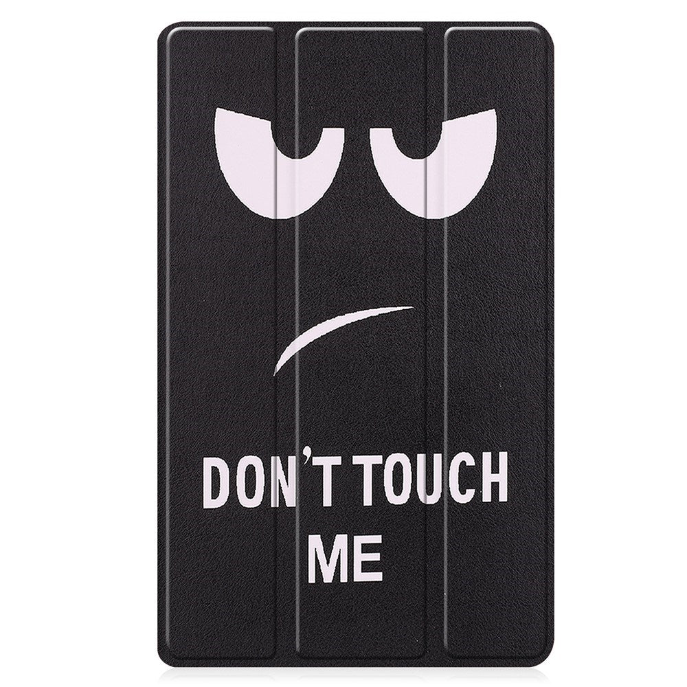 Lenovo Tab M8 (4. Gen.) - EIDERWOOD Tri-Fold Kunstlæder Flip Cover m. Mønster - Don't Touch Me