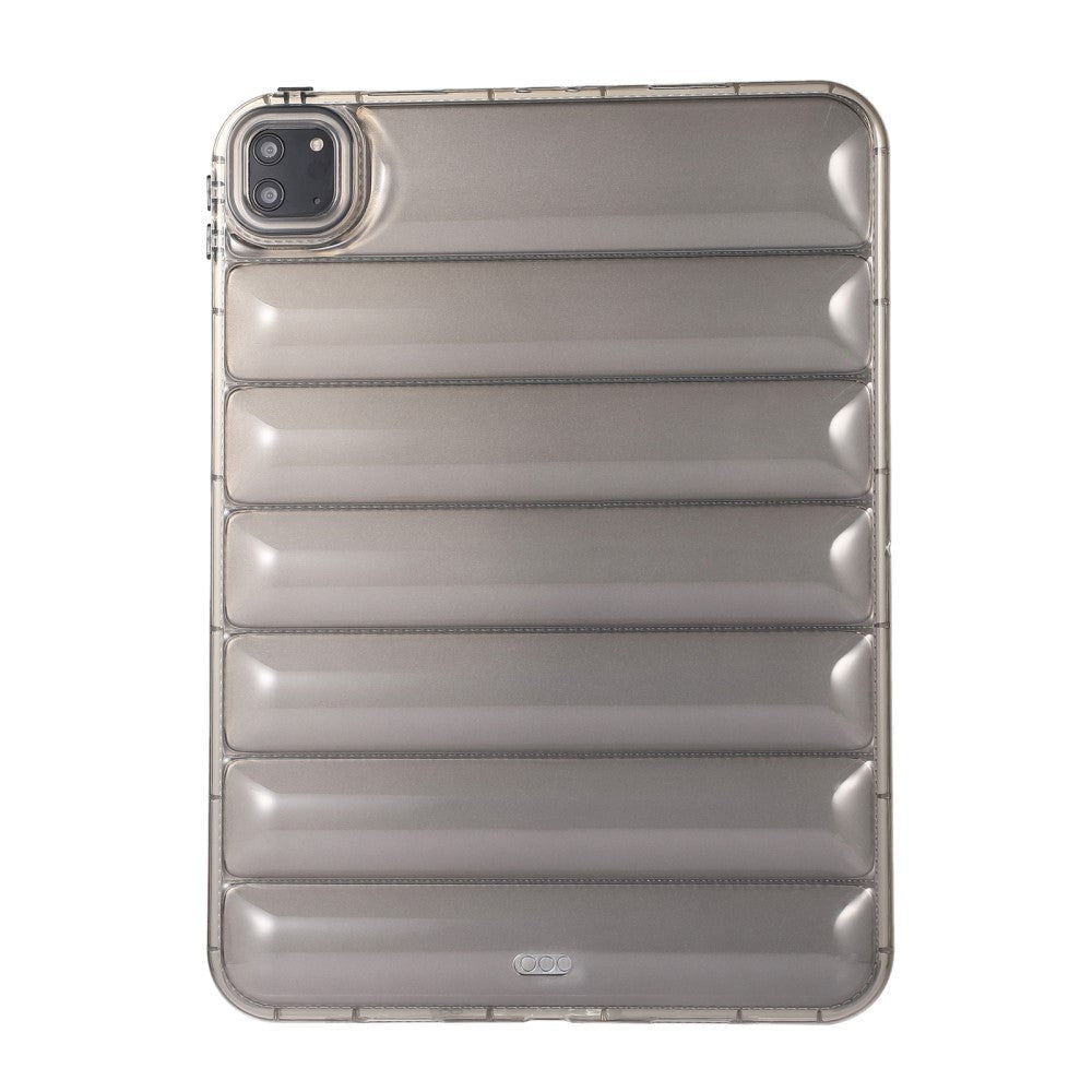 iPad Pro 11" (2022 / 2021 / 2020 / 2018) Fleksibelt plastdeksel - Riller - Gjennomsiktig / Grå