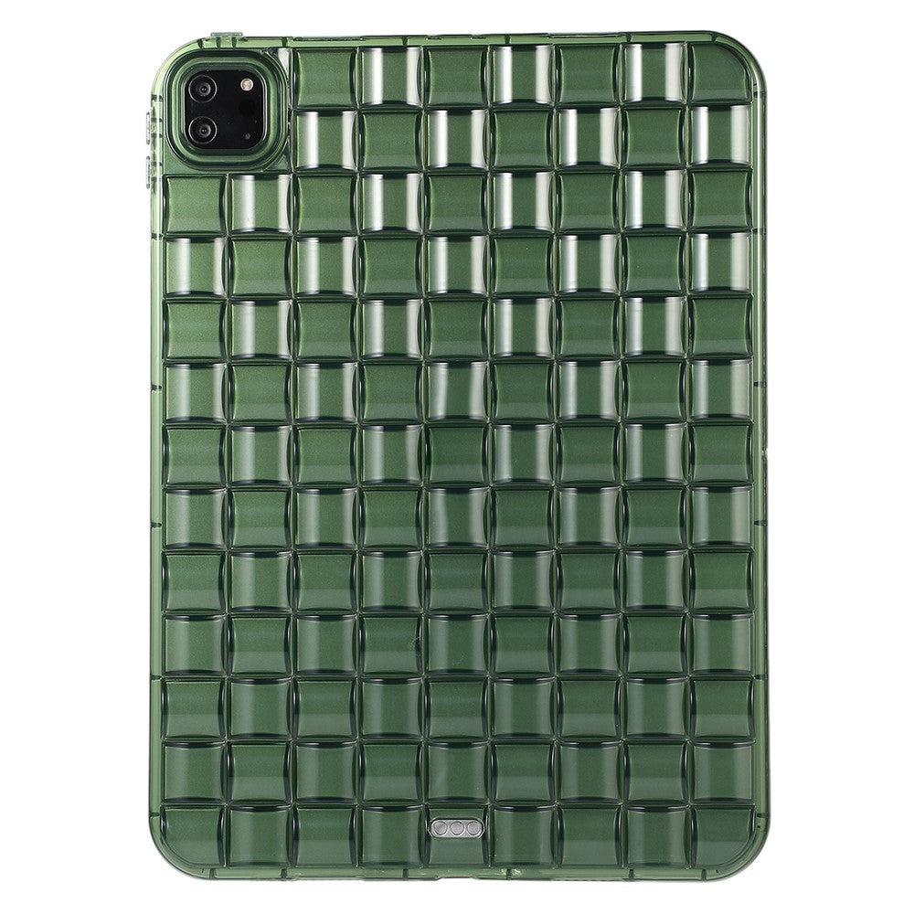 iPad Pro 11" (2022 / 2021 / 2020 / 2018) Fleksibelt plastdeksel - Flettedesign - Gjennomsiktig / Grønn