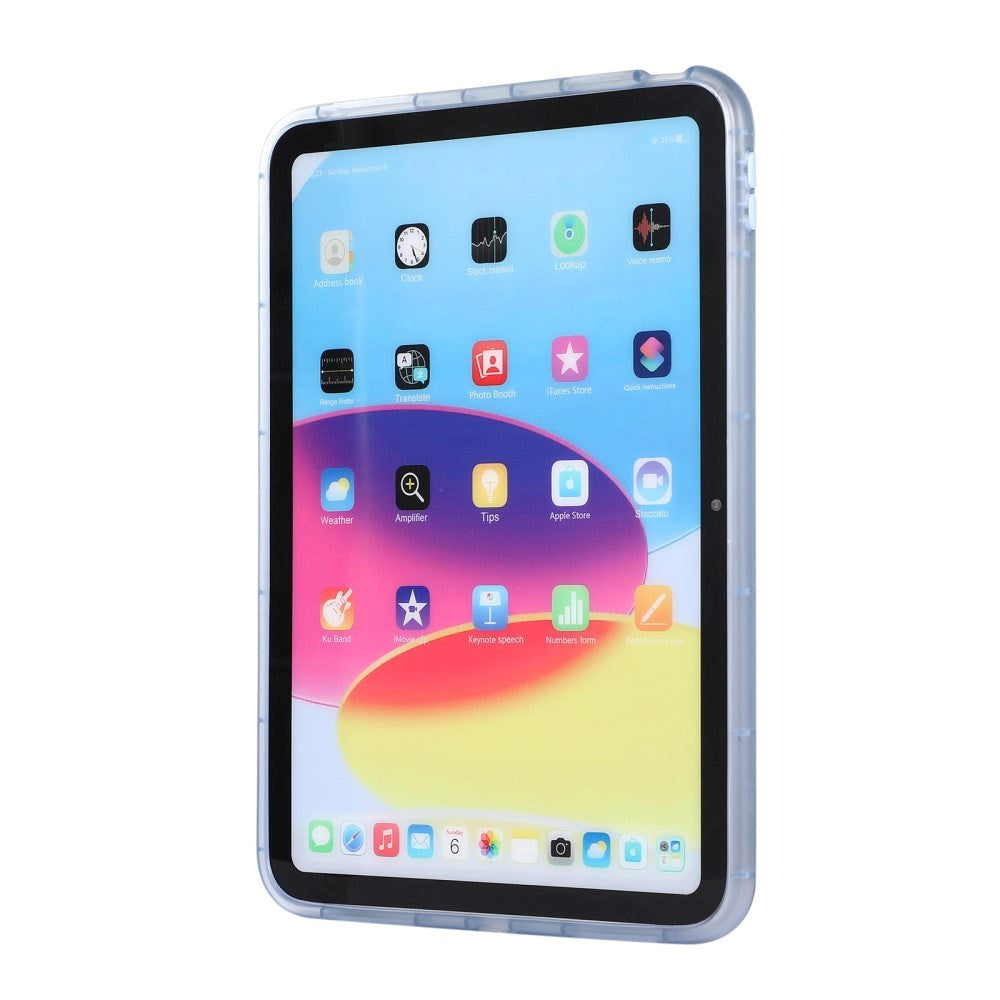 iPad 11" (2025) / iPad 10,9" (2024/2022) Fleksibelt plastdeksel - gjennomsiktig / blå