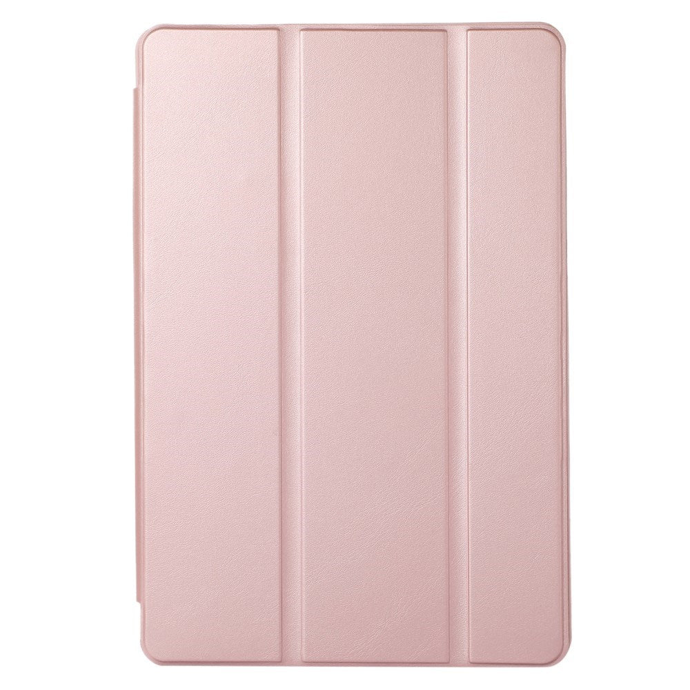 Samsung Galaxy Tab S6 Lite (2020-2024) Magnetisk Tri-Fold flip-deksel i skinn med. Blyantholder - Rose gull