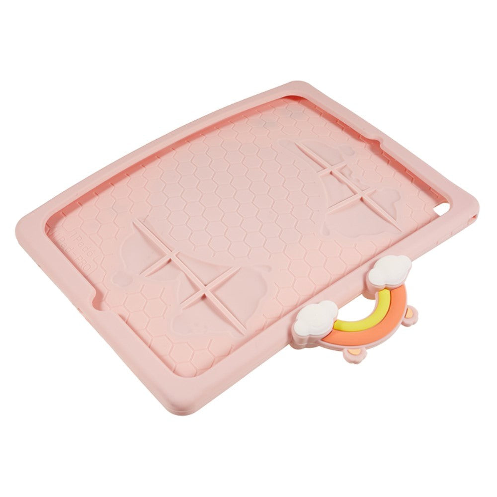 iPad 9.7 (2018-2017) / iPad Air / iPad Air 2 fleksibelt silikon bakdeksel m. Stativ & penneholder - bjørner