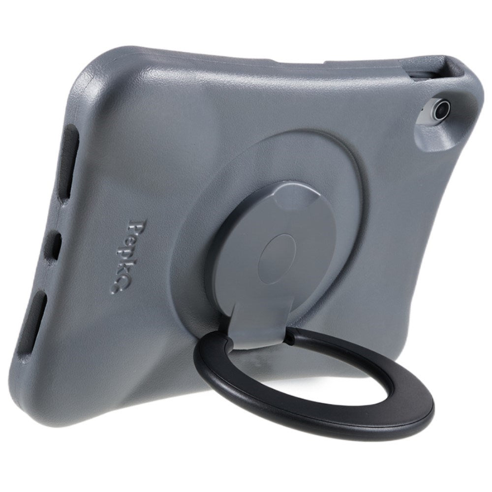 EIDERWOOD iPad 11" (2025) / 10.9" (2024 / 2022) Børne Cover m. Roterbar Ståfunktion - Grå / Sort