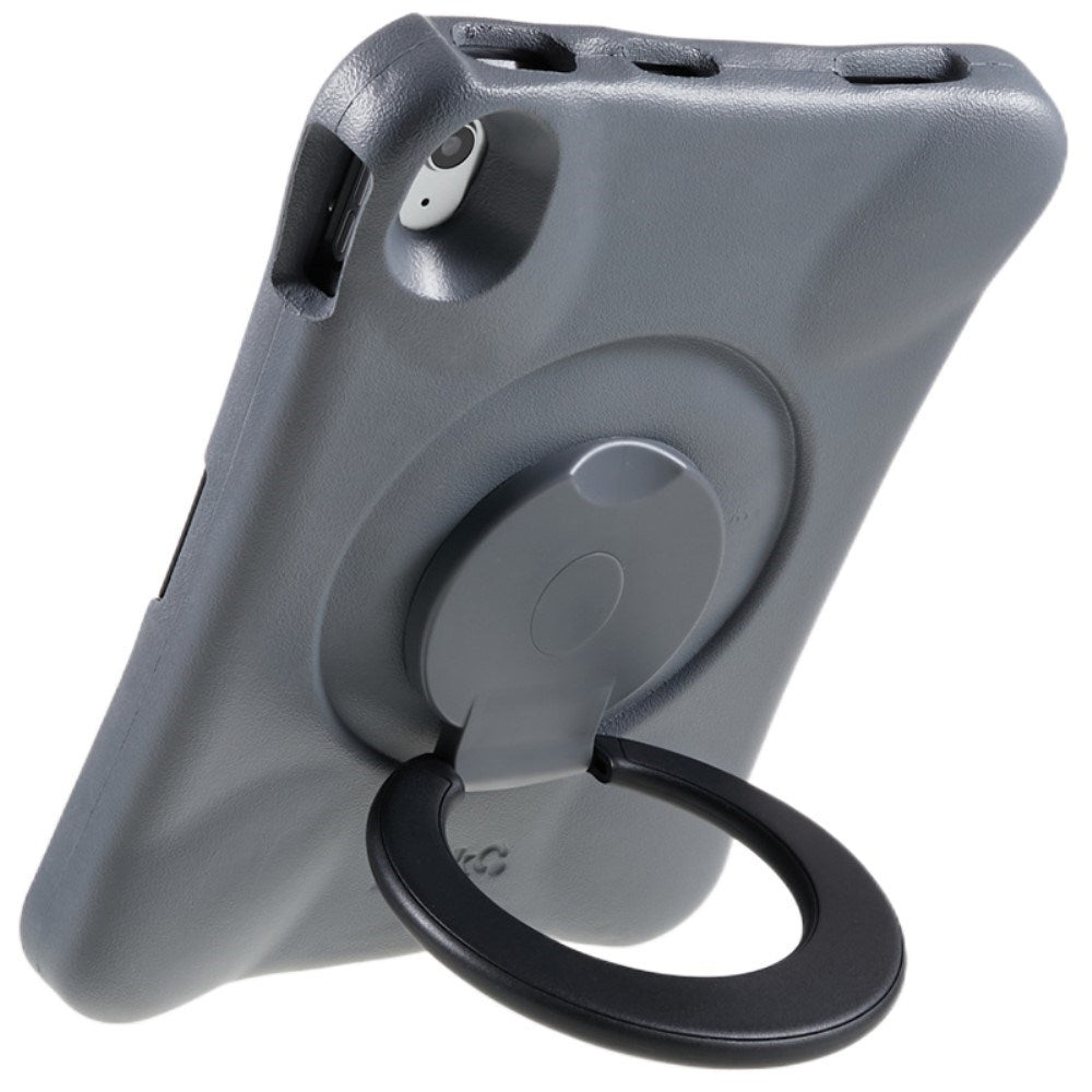 EIDERWOOD iPad 11" (2025) / 10.9" (2024 / 2022) Børne Cover m. Roterbar Ståfunktion - Grå / Sort