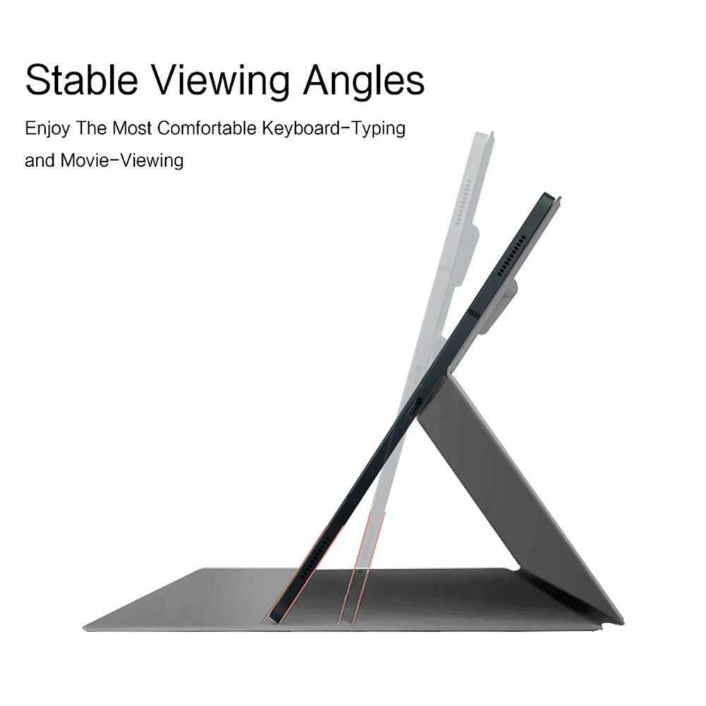 Samsung Galaxy Tab S8 / S7 - EIDERWOOD Kunstlæder Flip Cover m. Pen Holder - Grå