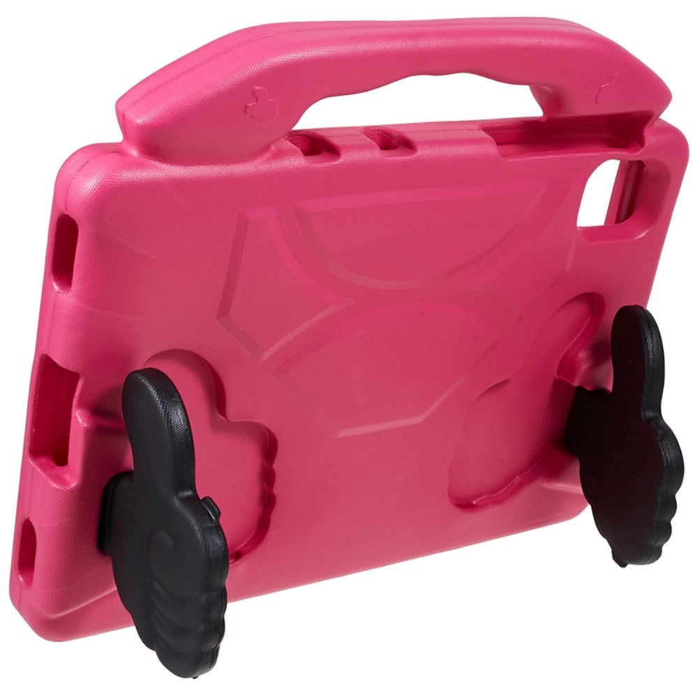 Samsung Galaxy Tab S9 / S8 / S7 / Xiaomi Pad 5 Barnetui - Tommelstøtte bakdeksel - Rosa