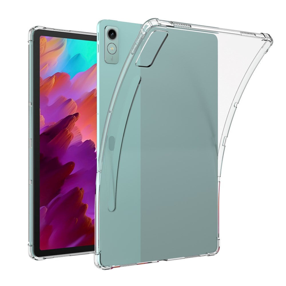 Lenovo Tab P12 fleksibelt plastdeksel m. Blyantholder - Gjennomsiktig