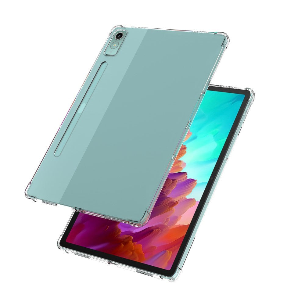 Lenovo Tab P12 fleksibelt plastdeksel m. Blyantholder - Gjennomsiktig