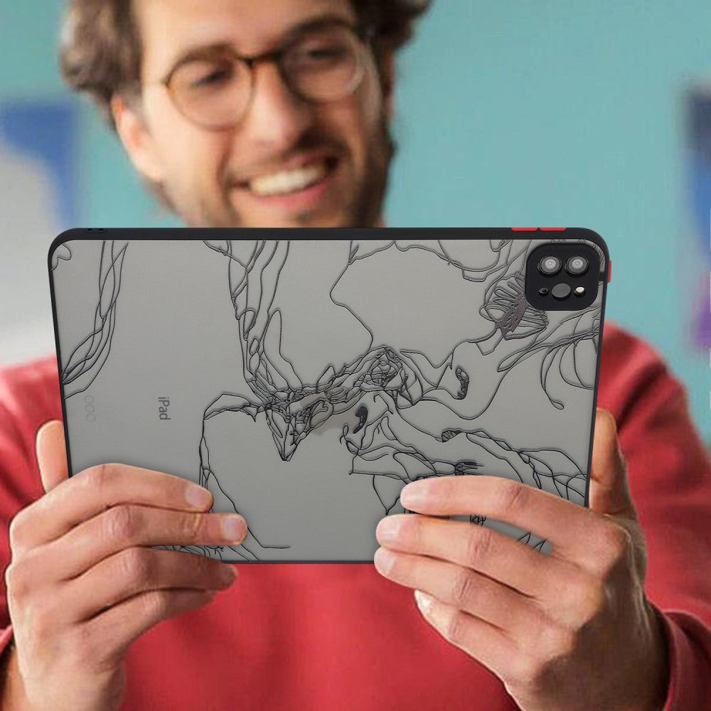 iPad Pro 11" (2022 / 2021 / 2020) Fleksibelt bakdeksel - Matt gjennomsiktig / ansikter