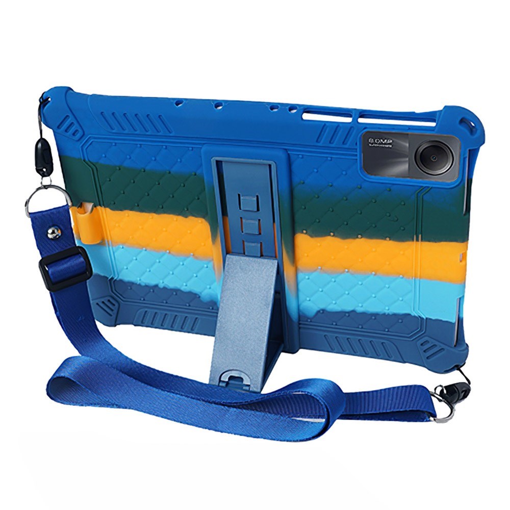 EIDERWOOD Xiaomi Redmi Pad SE Hybrid Bakdeksel m. Ståfunksjon & Skulderstropp - Mørkeblå