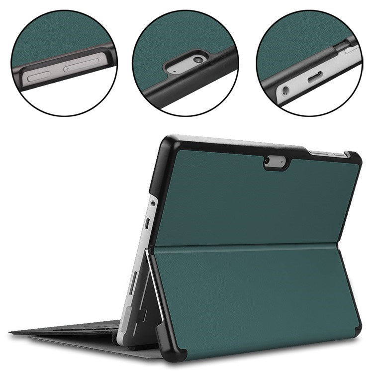Microsoft Surface Go 4 - EIDERWOOD Kunstlæder Flip Cover - Grøn