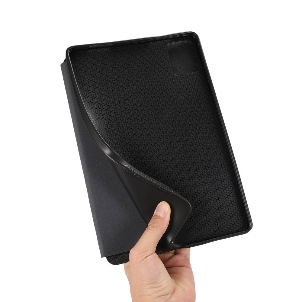 EIDERWOOD Lenovo Tab M11 Leather Flip Cover m. Ståfunksjon - Sort