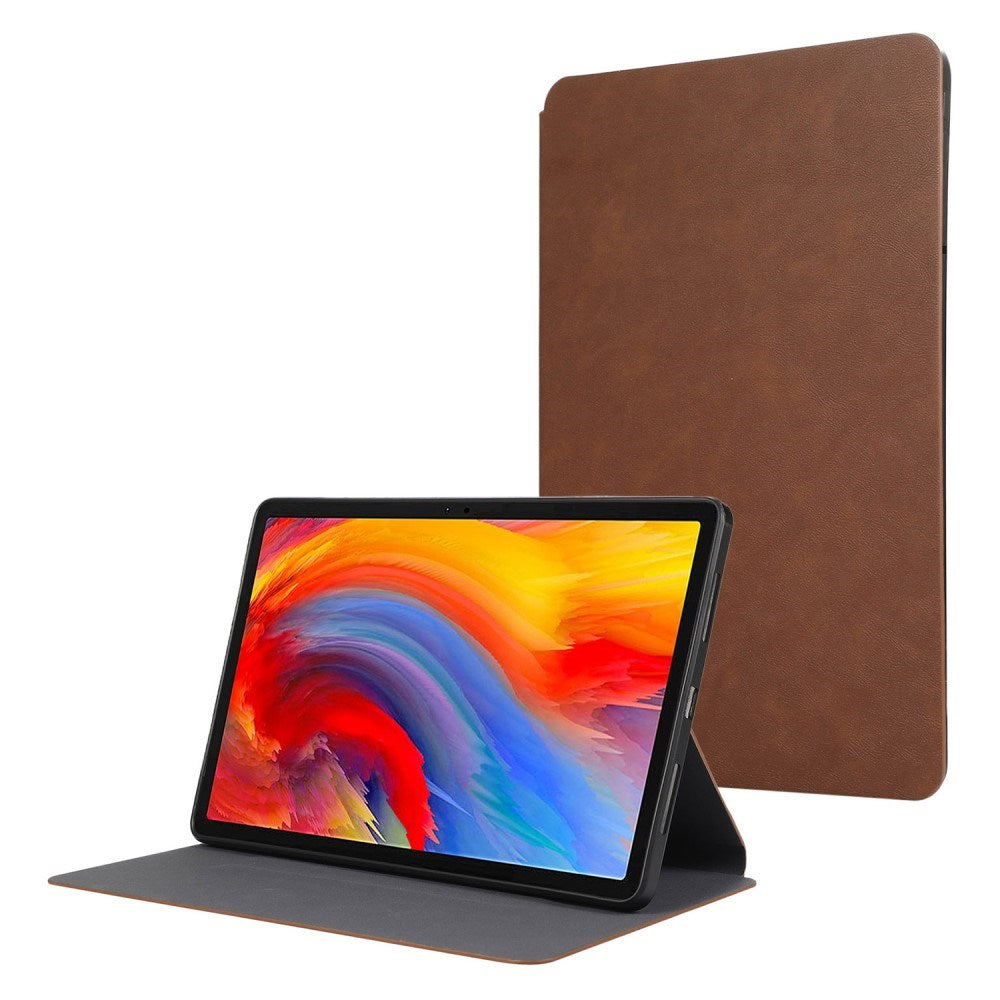EIDERWOOD Lenovo Tab M11 Leather Flip Cover m. Ståfunksjon - Brun