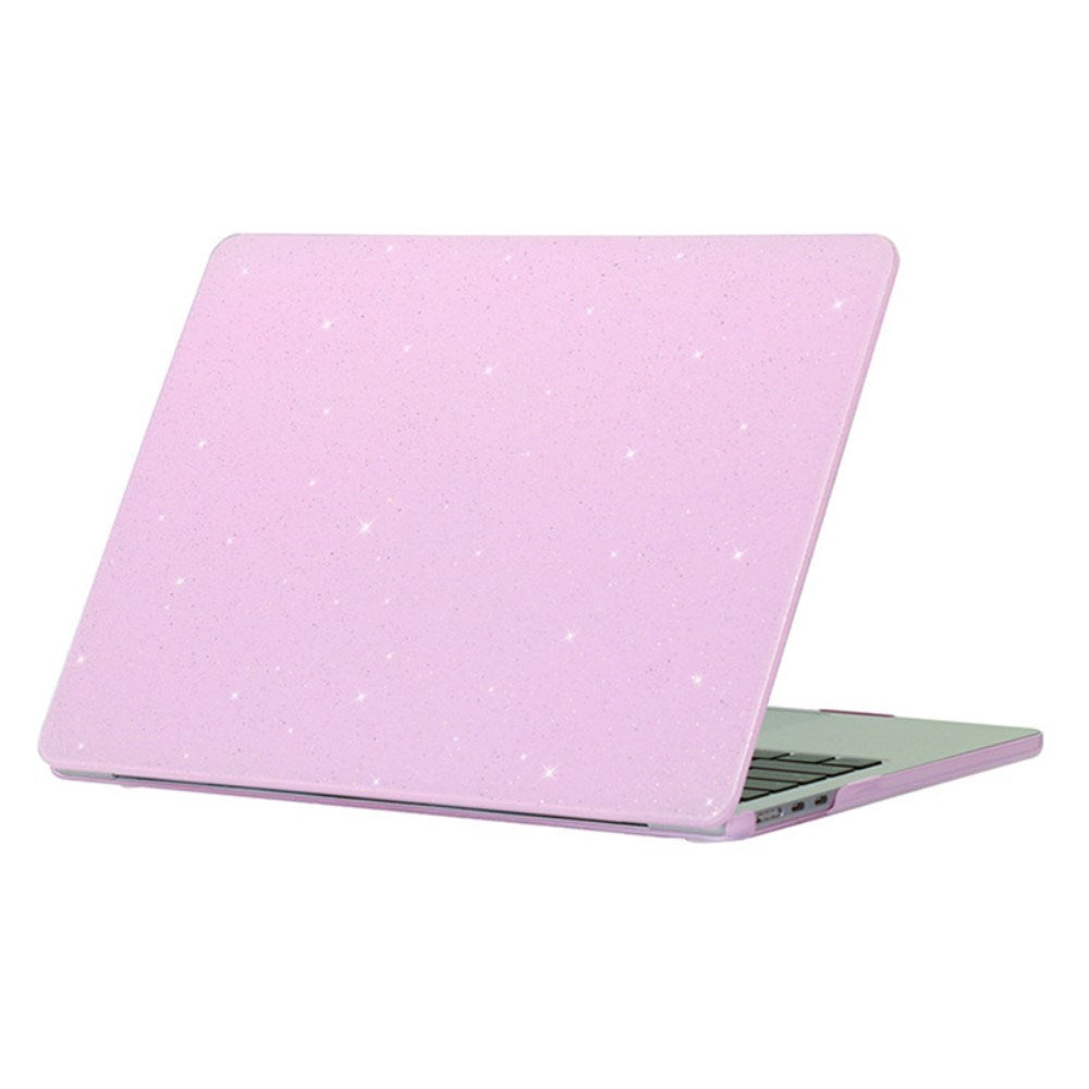 MacBook Air 13" M2/M3/M4 (2022-2025) Laptopdeksel i hardplast med glitterdesign - lilla