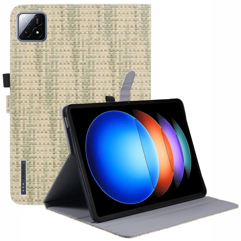 EIDERWOOD Xiaomi Pad 6S Pro Stoffskinn Bakdeksel m. Ståfunksjon - Grønn