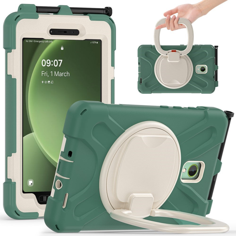 EIDERWOOD Samsung Galaxy Tab Active5 Craftsman-veske - Stativ og håndholder - Grønn