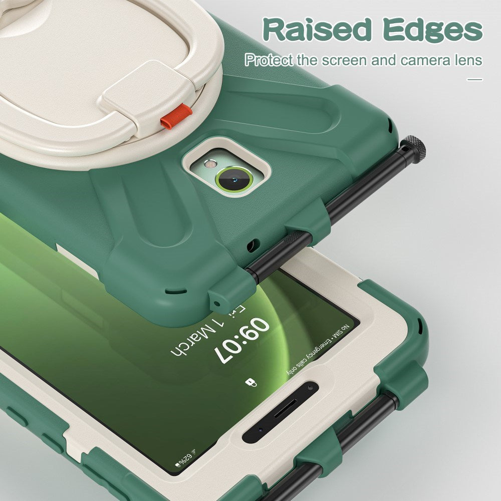 EIDERWOOD Samsung Galaxy Tab Active5 Craftsman-veske - Stativ og håndholder - Grønn