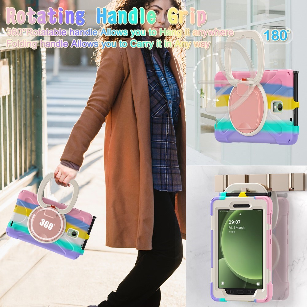 EIDERWOOD Samsung Galaxy Tab Active5 Craftsman-veske - Stativ og håndholder - Flerfarget