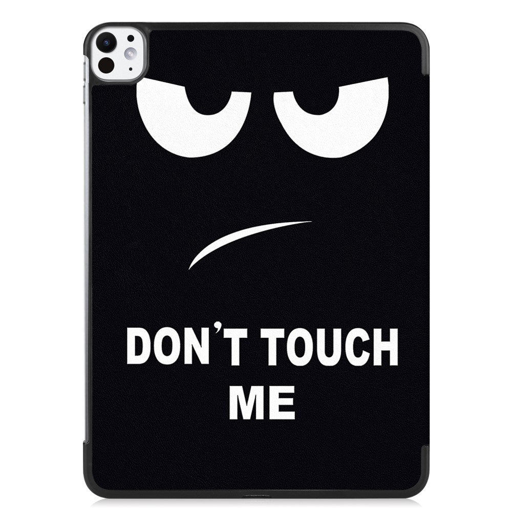 EIDERWOOD iPad Pro 11" (2025 / 2024) Tri-Fold Kunstlæder Flip Cover m. Vågeblus Funktion - "Don't Touch Me"