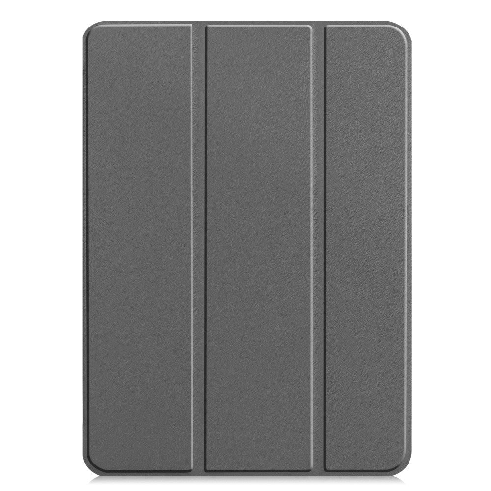 EIDERWOOD iPad Pro 11" (2024) Tri-Fold Leather Flip Cover - Grå