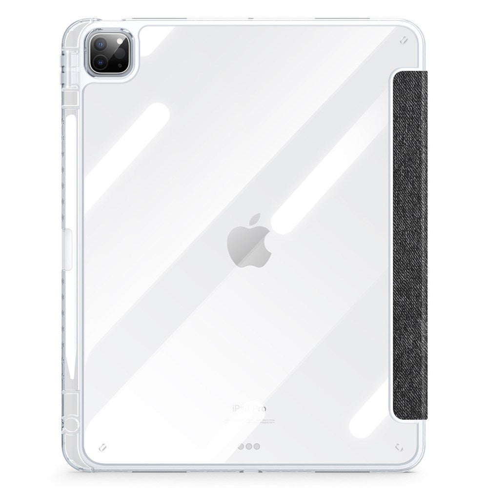 iPad Pro 13" (2025 / 2024) DUX DUCIS Unid Series Tri-Fold Flip Cover - Gennemsigtig / Sort