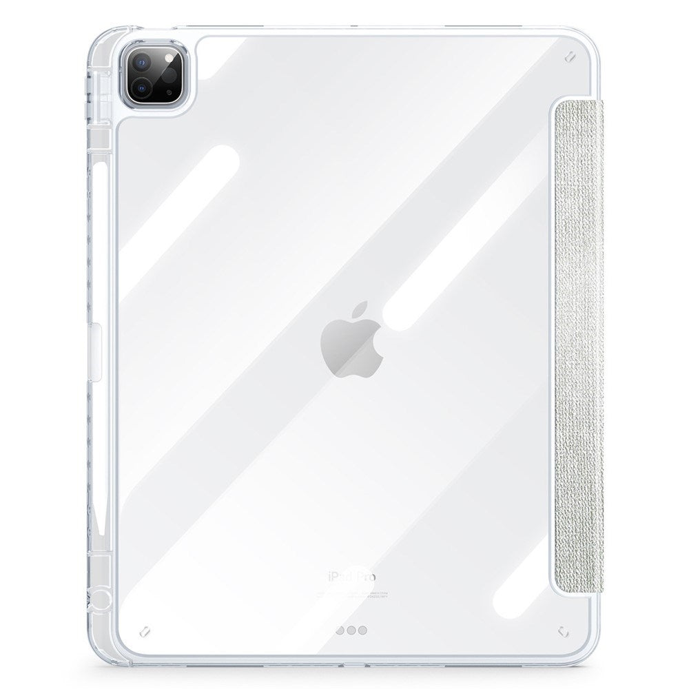 iPad Pro 13" (2024) DUX DUCIS Unid Series Tri-Fold Flip Cover - Gjennomsiktig / Grønn