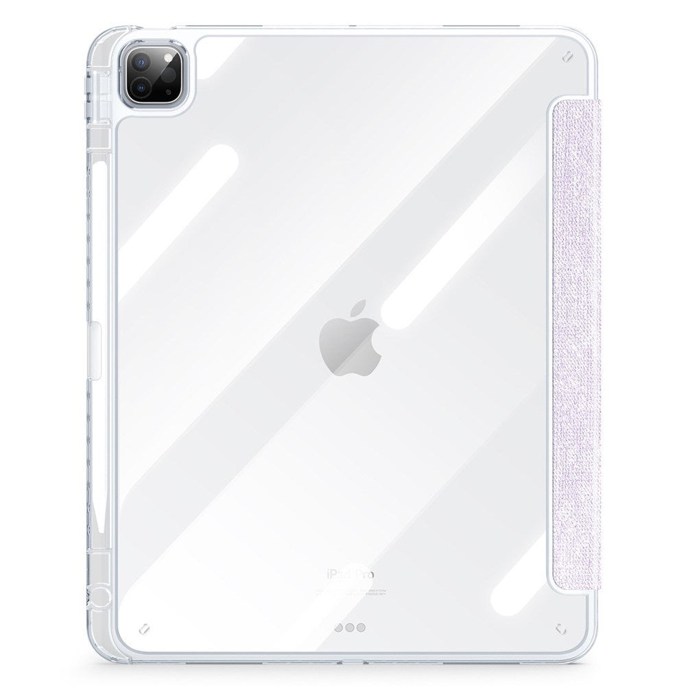 iPad Pro 13" (2024) DUX DUCIS Unid Series Tri-Fold Flip Cover - Gjennomsiktig / Lilla