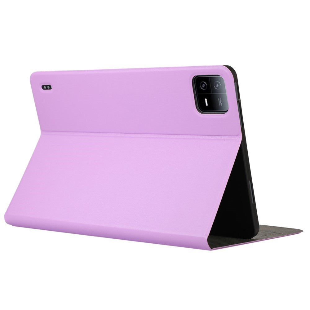 EIDERWOOD Xiaomi Pad 6S Pro Vegan Leather Tablet Flip Cover m. Ståfunksjon - Lilla
